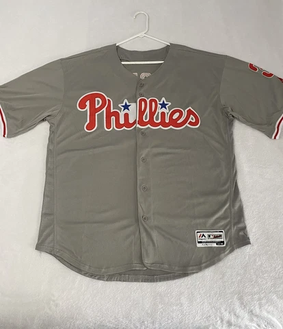 Majestic Bryce Harper Size 44 PHILADELPHIA PHILLIES Flex Base Jersey~ Authentic~ Cover