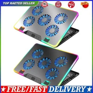 Laptop Cooler RGB Laptop Cooling Stand Notebook Cooler for 11-17.3 Inch Laptops - Photo 1/14