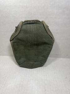 Vintage Military Canteen Green  Canvas Holder - Imagen 1 de 7
