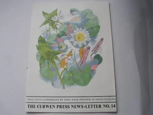 CURWEN PRESS NEWSLETTER No 14 1937 John Nash illustration Typography, printing - Picture 1 of 4