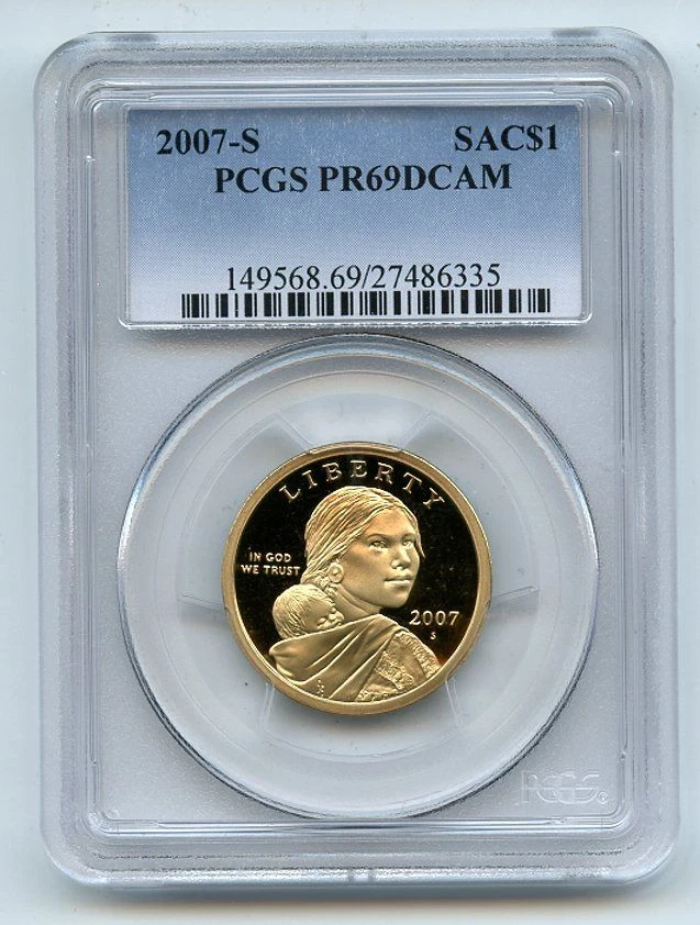 2007 S $1 Sacagawea Dollar PCGS PR69DCAM - Image 1 of 1