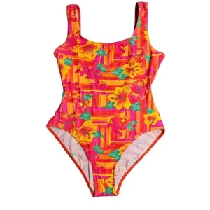 Tesco Vintage Floral Swimsuit Size 10 - Picture 1 of 5