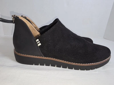 Dr Scholls Black Insane Be Free Energy Tech Ankle Bootie Zip Back Size 10M - Image 1 of 4