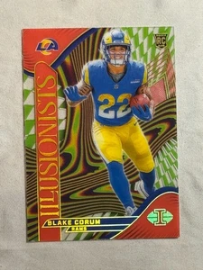 2024 Panini Illusions Illusionists Red Blake Corum Rookie RC /199 #11 Rams - Picture 1 of 2