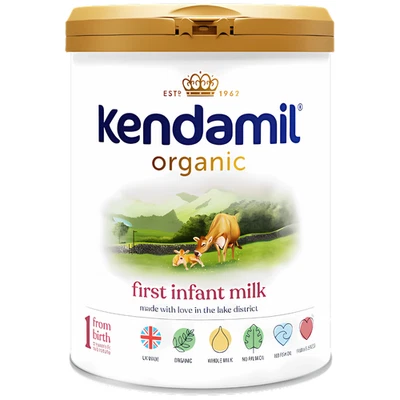 Kendamil Organic First Infant Milk (Stage 1) UK Version,  800g | UK import - Image 1 of 4