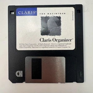 VTG Claris Organizer 1.0 Macintosh Original Floppy Disk 1994 - Picture 1 of 3