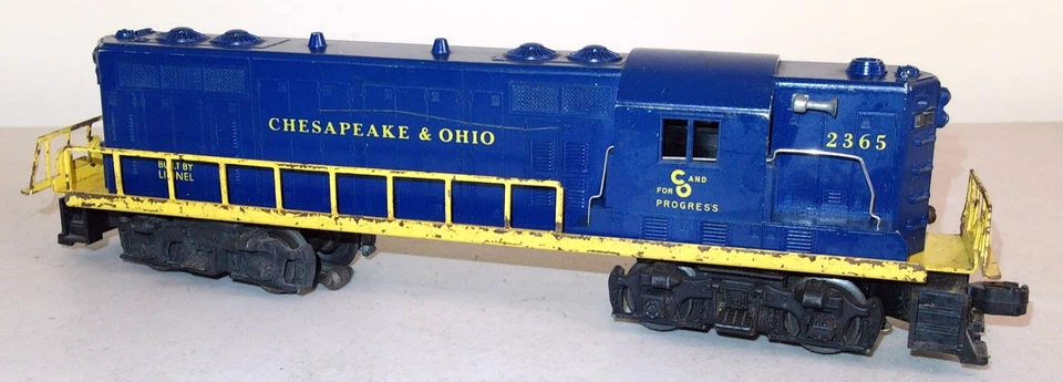 Lionel Trains #2365 Chesapeake & Ohio Diesel Locomotive Good Runner - Image 1 of 4