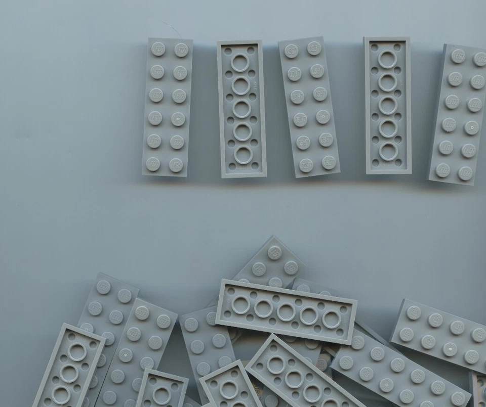 LEGO x 20 Light Bluish Gray Plate 2 x 6 NEW 3795 - Image 1 of 1