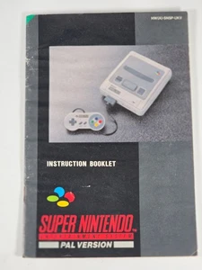 Super Nintendo Konsole nur Anleitung, Anleitung Super Nintendo Snes PAL - Bild 1 von 2