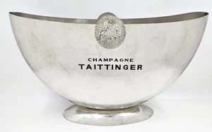 Rare Taittinger DBL Magnum Pewter Champagne Cooler by Orfevrerie France 1980s - Picture 1 of 8