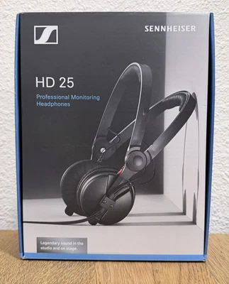 Sennheiser HD 25 Over th Ear Professional DJ Headphones - Black - Image 1 of 3