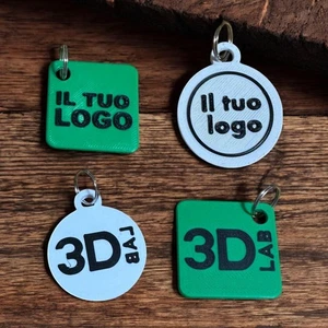 NFC Schlüsselanhänger mit Custom Logo - NFC Tag - 3D gedruckt - Bild 1 von 3