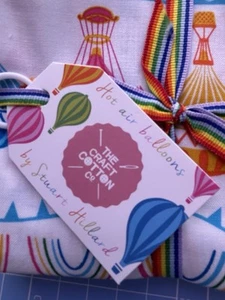 Fat Quarter Bundle Stuart Hilliard Hot Air Balloons Cotton Fabric 4 Fwd - Picture 1 of 4