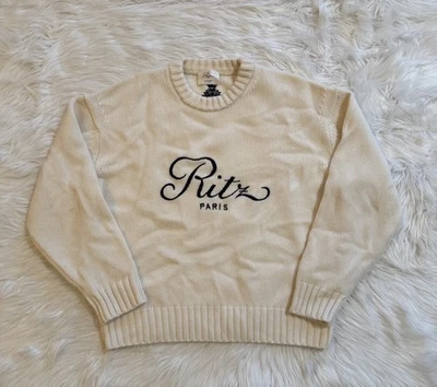 Suéter de cachemir Frame x Ritz Paris crema pequeño Foto 1 de 4