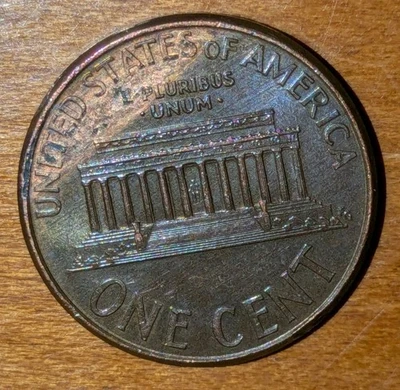 2003 1c Memorial Cent Heavily Toned With Red Brown 2 Tone Reverse Rb - Image 1 of 4