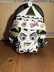 Loungefly Beetlejuice Carousel Mini Backpack Glow In The Dark NWT - Picture 1 of 16