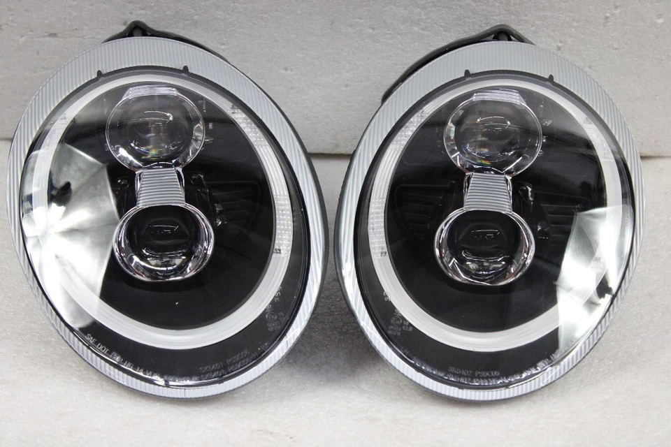 BLK FOR 05-09 Porsche 911 997.1 Carrera LED DRL Projector Headlights Fit Halogen Foto 1 de 1