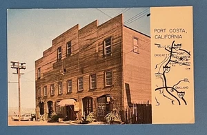 California Port Costa Main Street Warehouse Vintage Postcard UNUSED - Picture 1 of 2
