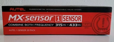20 METAL Pack Autel MX Tire Sensor 300060 Programmable Universal TPMS Valve - Image 1 of 3