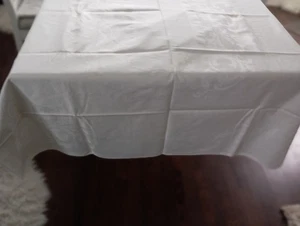 Weiße Festliche Damast Tischdecke 125 X 210 cm - Bild 1 von 1