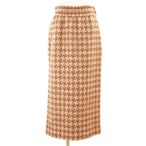 Miu Miu Skirt 2018 Tweed Wool Blend Back Slit Long A-line Bottoms  - Picture 1 of 10