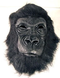 PRO FELPA MÁSCARA DE GORILA máscaras de mono caras de simio disfraz artículos mascotas NUEVO - Imagen 1 de 1