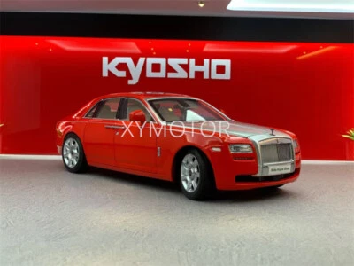 KYOSHO 1:18 Rolls Royce RR Ghost Diecast Car Model Gifts Display Red silver - Image 1 of 4