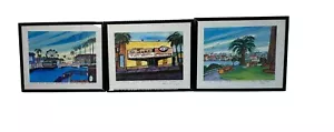 Ken Bridges Painting Art Print Signed Nature Beach Set Of 3 Size 10x8 - Picture 1 of 10