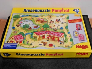 Riesenpuzzle Ponyhof von HABA (3905 )  +2 Holzfiguren PUZZLE  für Kinder ab 3+ - Bild 1 von 2