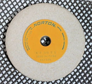 Machine Shop Surplus! Grinding Wheel Norton 4"x3/8"x1/2"  32A60-J5VBE, NewOldStk - Picture 1 of 5