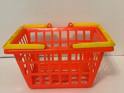 Vintage Gay Toys Kids 11 3/4 / 9 3/4 Grocery Food Basket Made in the USA Free SH - Изображение 1 из 4
