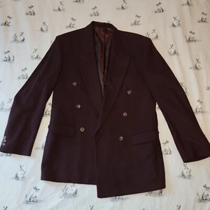 M&S Kaschmir Wolle Burgund Jacke Mantel Größe 38 Brustumfang - Bild 1 von 23