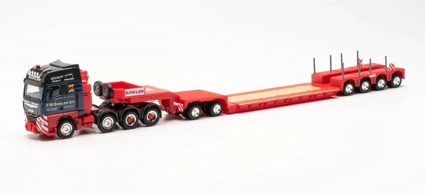 HERPA - MAN TGX GX 8x4 con pianale a 6 assi BOWLER - 1/87 - HER315814 - Immagine 1 di 1