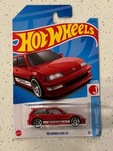 Honda Civic EF 2023 Hot Wheels 90 rojo S11 - Imagen 1 de 2