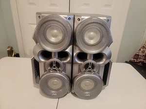 JVC SP-HXZ1 Twin Hyper Power Drive Subwoofers, Speakers Pair 55-130 Watts Workin - Picture 1 of 18