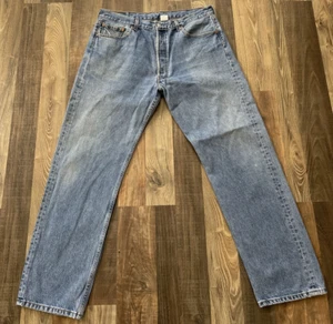 Levi's 501 Denim Jeans Men Size W34 L29.5  Blue (501-0193) Made in Turkey - Picture 1 of 15
