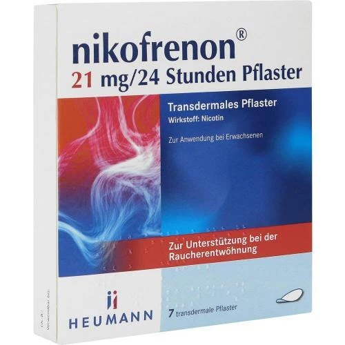 HEUMANN PHARMA GMBH & CO. GENERICA KG NIKOFRENON 21 mg/24 Stunden Nikotinpflaster 7 Pflaster PZN 15993260