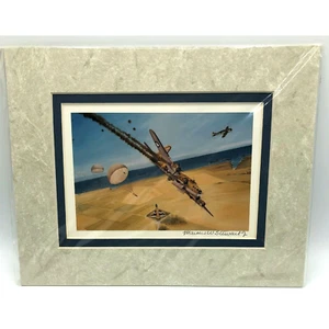Impresión artística de aviación de pintura original de Marcus W. Stewart Jr. Firmado por artista - Imagen 1 de 4