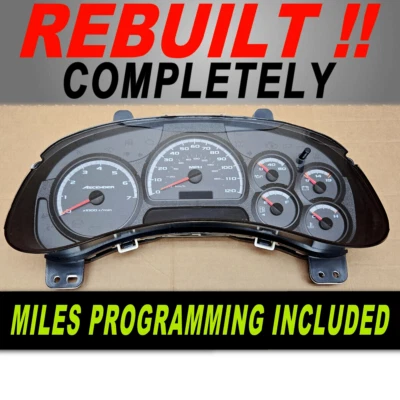 2005-2008 ISUZU ASCENDER INSTRUMENT GAUGE CLUSTER SPEEDOMETER REMAN! - Image 1 of 3