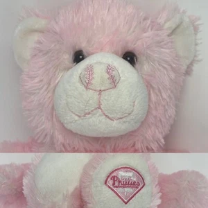 Build A Bear Pink Bear Baseball Nose Philadelphia Phillies - Picture 1 of 6