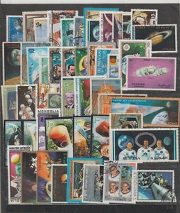 50 Valores Mundiales Diferentes Tema Espacio ASTRONAUTICA (GI-985) - Picture 1 of 1