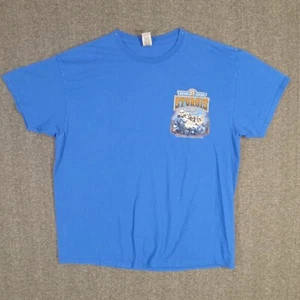 Gildan Sturgis 2021 Motorcycle Rally Graphic Tshirt Mens XL SS Crew Neck Blue - Picture 1 of 15