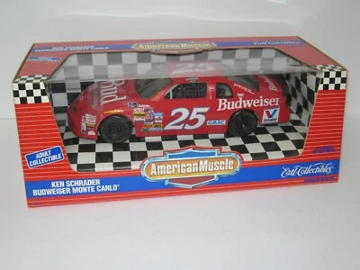 1/18 CHEVY #25 BUDWEISER/KEN SCHRADER MONTE CARLO DIECAST RACE CAR NUEVO EN CAJA 1995 Foto 1 de 4