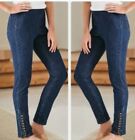 Soft Surroundings The Ultimate Snap Up Leggings  Size Large Pull On Women