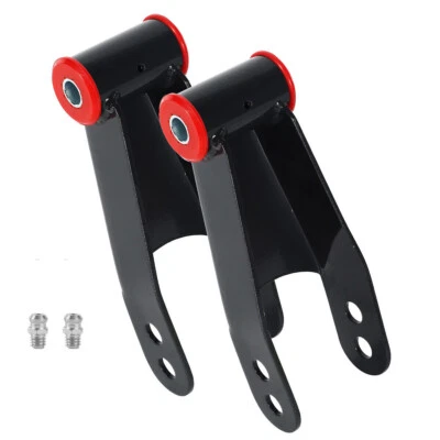 2 inch Rear Drop Shackles Kit Fit 1998-2018 Chevy Silverado GMC Sierra 1500 - Image 1 of 4