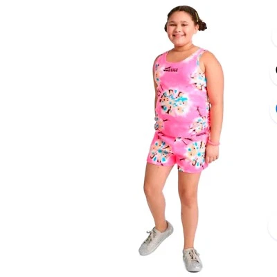 NWT XLP Justice Tank Top & Shorts Set, Tie Dye, Sleeveless, XLP (16/18) - Image 1 of 4