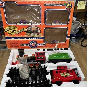 S1/top) Lionel Gold Rush Battery Operated "G" Gauge Train Set - Picture 1 of 8