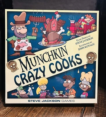Munchkin: Crazy Cooks (2nd Printing)-New Sealed-Steve Jackson Game-Free Shipping - Image 1 of 3