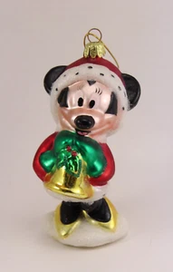 Disney Minnie Mouse Vidrio Soplado Adorno Navidad 5 1/4" - Imagen 1 de 5