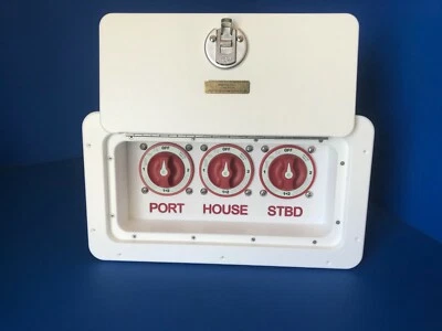 OCEAN BREEZE MARINE ACCESSORIES Triple Battery Switch Box Boat Marine RV Starboard St
